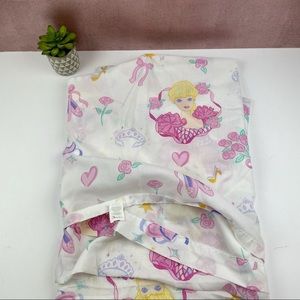 Vintage 1995 Dan River Barbie Pink White Ballerina Twin Size Bed Sheet